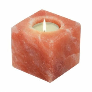 Wholesale Low Price Hand Crafted <b>Pink</b> Salt <b>Candle</b> & Tea Light Holder Himalayan Natural Craft in Bulk - Product Image 6