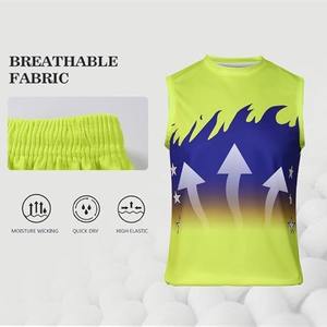 BSCI été enfants vêtements de sport de plein air garçons jeunes basket-ball gilet costume court en gros grande taille disponible ensembles Style - Product Image 6