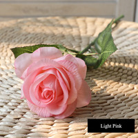 Bunga Mawar Putih Real Touch Buatan dari Lateks, Grosir Bunga Merah untuk Dekorasi Pernikahan, Centerpiece Meja, Bunga Merah Elegan