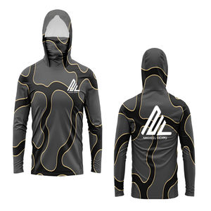 Camisa de pesca de rendimiento de manga larga para hombres más vendidos, ropa de sublimación UPF50 + personalizada con posición de logotipo frontal - Product Image 2