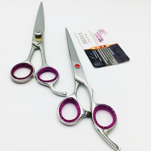 Nouveau Style barbier ciseaux pointus japonais coiffure coupe cisailles professionnel cheveux ciseaux pour barbier personnalisé argent ciseaux - Product Image 5