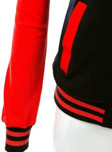 Chaquetas universitarias de manga de cuero de lana de marca para mujer, chaqueta Varsity Lettermen para mujer - Product Image 4