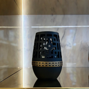 กระถางธูปเคลือบด้วยผงสีดำทำด้วยมือสำหรับเทศกาลรอมฎอน - Product Image 3