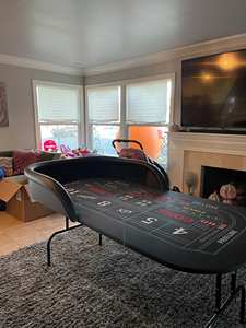 Fabricant de Table Craps de haute qualité avec logo personnalisé, feutre, design, motif, couleurs et taille, craps lourds de qualité casino - Product Image 3