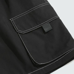 Meilleure qualité Logo personnalisé Design High Street Écologique Casual Wear Canvas Shorts Solid Streetwear Outdoor Fashion Gym - Product Image 5