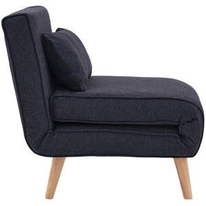 <strong>Cheap</strong> Living Room <strong>Futon</strong> With Cup Holders Foldable Pu Sleeper Sofa Cum Upholstered Armchair - Product Image 6