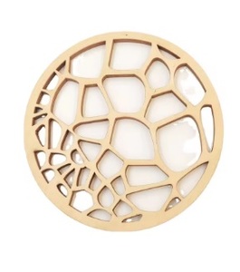 DESIGNS ÉLÉGANTS WC38 Style classique Design unique Dessous de verre en bois naturel frais Forme carrée pour tasse Dessus de table en verre personnalisé - Product Image 2