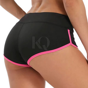 กางเกงขาสั้นออกกำลังกายเอวสูง ผ้าสเตรช ระบายอากาศ เป็นมิตรกับสิ่งแวดล้อม แห้งเร็ว ผลิตจากสแปนเด็กซ์/โพลีเอสเตอร์ สวมใส่สบาย - Product Image 6