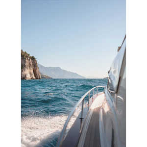 Impression sur toile de photographie de voyage de la côte d'Amalfi en Italie, style design côtier - Product Image 3