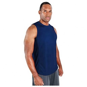 Camiseta sin mangas para hombre, para gimnasio, fitness, con logo personalizado, precio de fábrica, chaleco para correr, camisetas sin mangas para hombre a precio económico. - Product Image 3