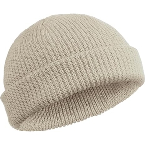 Bonnets d'hiver chauds de haute qualité Bonnet en tricot de couleur unie Bonnets personnalisés pour hommes et femmes - Product Image 4