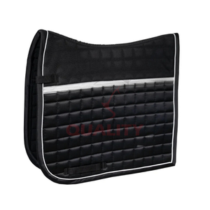 Tapis de selle anglais en coton matelassé doublure douce et respirante soutien léger confortable et durable parfait pour les chevaux - Product Image 1