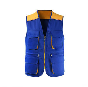 Gilet léger à col en V en maille respirante et à séchage rapide pour hommes utilitaire de poche pratique pour l'été gilet à col en V respirant pour l'extérieur - Product Image 3