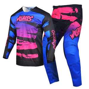 Ensemble de costume de moto deux pièces costume de moto personnalisé vêtements de moto avec maillot de course pour hommes vêtements de protection en gros d'usine - Product Image 5