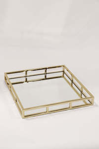 Bandejas de Metal decorativas de 2 niveles de diseño elegante, venta al por mayor, bandejas de mesa de comedor para el hogar, bandeja de Metal con flor de cerezo a la venta - Product Image 6