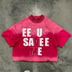 Chemises imprimées tendance pour hommes, t-shirt imprimé vintage, délavé à l'acide / lavé, fabriqué en coton doux 100%, fabriqué au Pakistan - Product Image 3