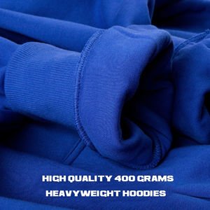 Fabrication de haute qualité 400 grammes 100% coton pulls à capuche pour hommes LOGO personnalisé blanc poids lourd de haute qualité - Product Image 2