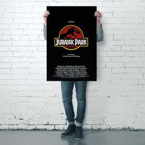 Póster de Jurassic Park con Técnicas de Impresión Offset y Digital, Lienzo de Poliéster para Decoración Educativa - Product Image 1