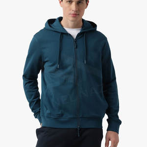 Personalizado al por mayor Zip Up Streetwear cremallera doble cremallera algodón peso pesado Sudadera con capucha hombres sudaderas con capucha - Product Image 1