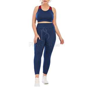 Ropa de gimnasio con cintura elástica y estampado sólido para mujer, conjunto de Yoga transpirable a un precio razonable, Tops de entrenamiento de talla grande, Fitness en línea - Product Image 1