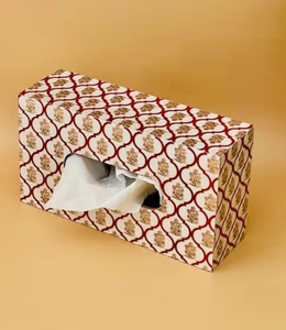 Caja de pañuelos de madera impresa esmaltada, almacenamiento creativo para el hogar, Hotel, restaurante, sala de estar, caja de pañuelos - Product Image 1