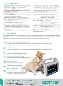 PH MEDICAL VE5 Veterinary <strong>Vital</strong> <strong>Sign</strong> Monitor for Dogs &amp; Cats with 5-inch Display Lightweight Design for Commercial &amp; Home Use - Product Image 5