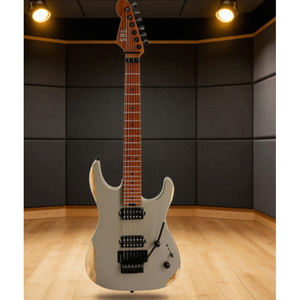SBS VS260 Solid Alder Body Electric <b>Guitar</b> with Roasted Maple <b>Neck</b> Floyd Rose Tremolo Alnico II Humbucker Pickups - Product Image 2