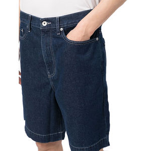 Low Moq <b>Men's</b> Fashion 7th Length Vintage Distressed Flared <b>Cropped</b> Denim <b>Pants</b> <b>Men</b> Straight Mid Summer Jeans Shorts - Product Image 6