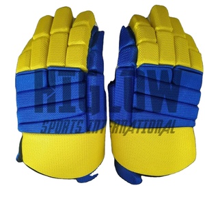 สินค้ามาใหม่ HI-GLOW SPORTS INTERNATIONAL OEM ถุงมือฮอกกี้น้ำแข็งคุณภาพสูง ทนทาน น้ำหนักเบา ปิดแบบ Snap Closure รุ่นล่าสุด - Product Image 1