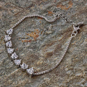 Pulsera de tenis CLARA de plata de ley 925 con circonita suiza, regalo solitario de San Valentín para mujeres y niñas - Product Image 2