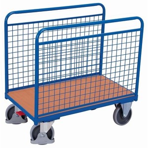 Carrito de Almacenamiento Lateral Variofit con Capacidad de 500 Kg, Paredes de Alambre y Neumáticos de Caucho Termoplástico SW-60 para Herramientas - Product Image 1