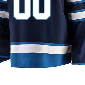 Diseña tu propio logotipo Camiseta de hockey sobre hielo de alta calidad al por mayor de la mejor calidad a la venta - Product Image 6