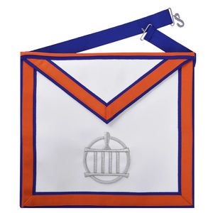 Tenue maçonnique haut de gamme, durable et confortable, tablier maçonnique avec broderie élégante pour les événements cérémoniels de la loge - Product Image 3