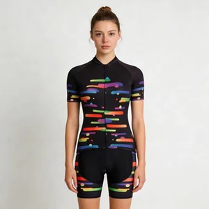 Jersey de Ciclismo de Manga Corta para Mujer, Personalizado, de Secado Rápido y Transpirable, con Impresión por Sublimación, para Equipos de Ciclismo de Carretera, Venta al Por Mayor OEM - Product Image 5