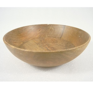 Bol de service polyvalent en bois massif fabriqué à la main pour petit-déjeuner collations soupe pour cuisine à domicile - Product Image 1