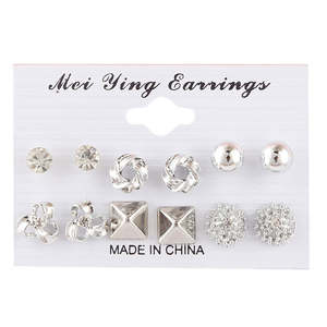 Girls Fancy Ear <b>Tops</b> - <b>Silver</b> - Product Image 1