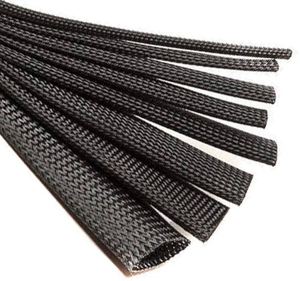 Gaine de câble tressée Hampool, isolation électrique en fibre de verre, gaine de moteur en PVC, gaine de câble tressée. - Product Image 1