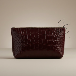 Neceser de Cuero con Grabado de Cocodrilo, Bolsa de Cosméticos de Viaje, Organizador con Cierre, Bolsa de Cuero Premium, Neceser Unisex Personalizado al por Mayor - Product Image 3