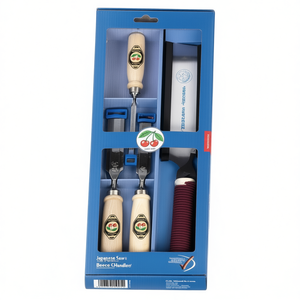 Scie japonaise avec manche en hêtre, ensemble de 4 ciseaux 1195 SB 10 20 26 mm, fournitures d'artisanat, boîte en carton CHERRY - Product Image 3