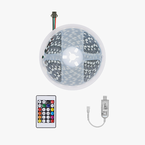 Tira de Luces LED RGB WS2812B Flexible con Control Remoto, Decoración del Hogar, Aplicación de Paisajismo, USB, IP68, Cobre, EPistar - Product Image 1