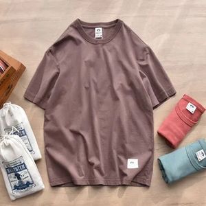 เสื้อยืดผู้ชายทรงโอเวอร์ไซส์พิมพ์ลายกราฟิกแบบกำหนดเองพิมพ์ลายสีพื้นทำจากผ้าฝ้ายสีพื้นสำหรับ100% ใส่ได้ทั้งชายและหญิงสำหรับฤดูร้อน - Product Image 3