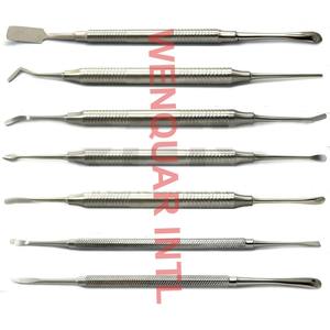 Ensemble de haute qualité de 7 instruments de chirurgie d'implant dentaire d'ascenseur périosté Source d'alimentation manuelle en acier - Product Image 1
