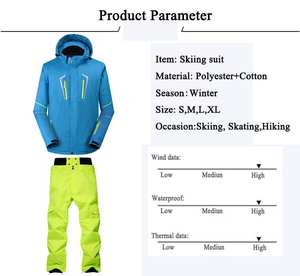 Traje de Esquí Térmico Impermeable para Hombre y Mujer |   Conjunto de Chaqueta y Pantalones de Snowboard para Invierno, Resistentes al Viento - Product Image 2