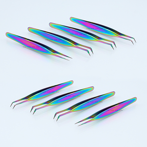 Pinzas Profesionales Japonesas de Acero Inoxidable para Extensión de Pestañas, Punta de 90 Grados, Antideslizantes, Duraderas y con Punta Suave, Gran Venta - Product Image 5