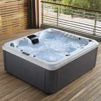 Promotion : Spa de plein air Monalisa pour cinq personnes avec hydromassage et sauna extérieur