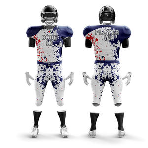 Ensemble de maillots de football américain Offre Spéciale avec logo personnalisé uniformes respirants à manches courtes uniformes grande taille pour clubs de garçons - Product Image 4