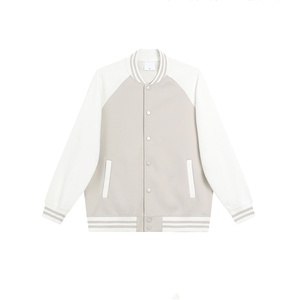 Veste d'université populaire pour hommes, ample et décontractée, design à blocs de couleurs, manteau zippé pour hommes, veste de baseball universitaire pour hommes - Product Image 6