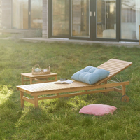 En bois Resort Loisirs Hôtel Jardin Piscine Chaise Patio Chaise Longue Soleil Lit Plage Salon Chaise Extérieure