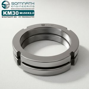 Écrous de blocage KM30 de haute qualité M150X2.0 écrou de blocage d'arbre de roulement métrique de précision pour montage sécurisé en acier inoxydable - Product Image 5