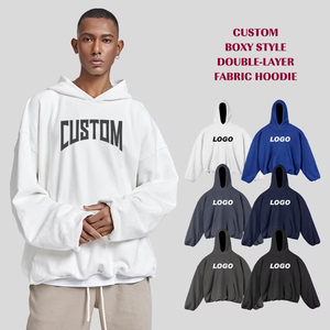 เสื้อฮู้ดดี้ทรงบ็อกซี่แบบสวม ไม่มีเชือกผูก รุ่นคัสตอม วินเทอร์ 2026 ผ้าฟลีซ 280 กรัม ผ้าฝ้าย 100% ทรงปกติ ระบายอากาศได้ดี แบบโอเวอร์ไซส์ พิมพ์ลาย DTG  รับผลิตแบบ OEM สำหรับทุกเพศ - Product Image 1